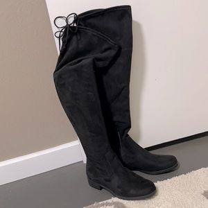Black over the knee boots 9.5